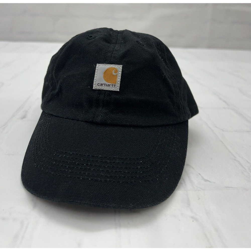 Carhartt Black Hat Cap Infant Baby One Size Stretch Flex Fitted Canvas Patch